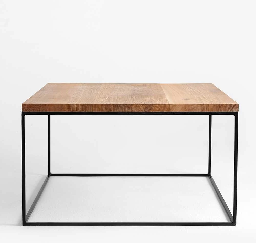 Customform Kavos staliukas, TENSIO SOLID WOOD 80, 0.8x0.8x0.45 m, Juodas
