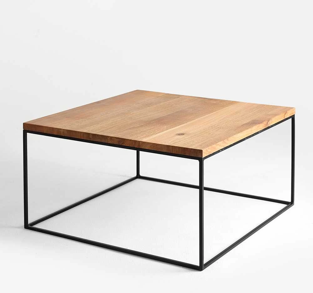 Customform Kavos staliukas, TENSIO SOLID WOOD 80, 0.8x0.8x0.45 m, Juodas