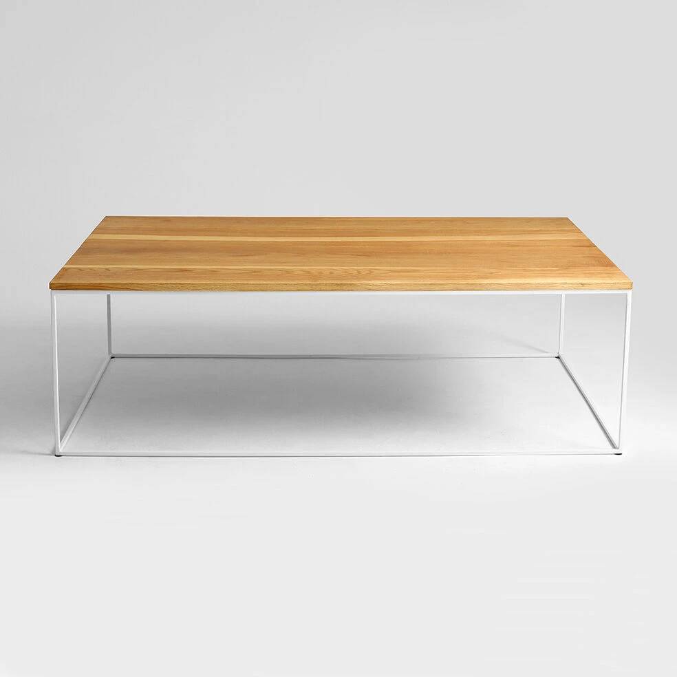 Customform Kavos staliukas, TENSIO WOOD, 100x60 cm, Baltas