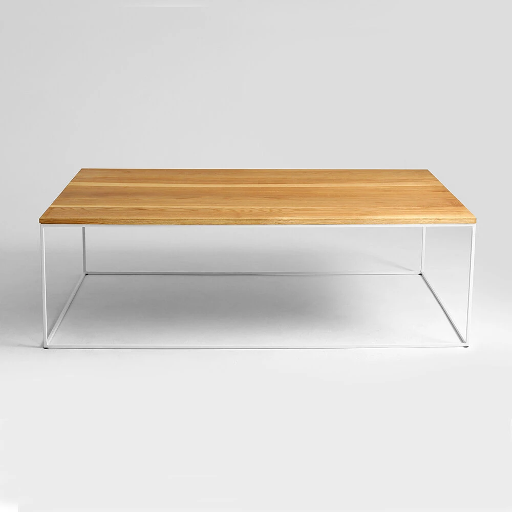 Customform Kavos staliukas, TENSIO WOOD, 140x80 cm, Baltas