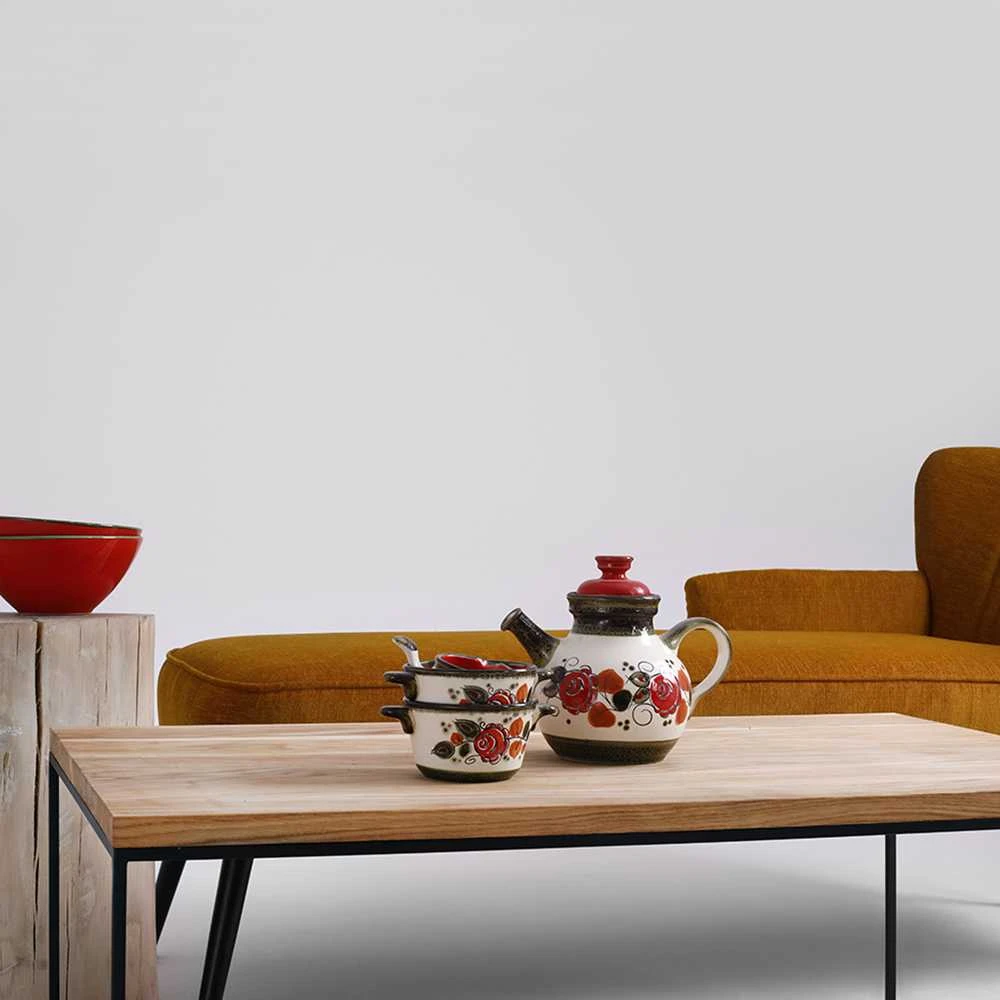 Customform Kavos staliukas, TENSIO WOOD, 100x60 cm, Juoda