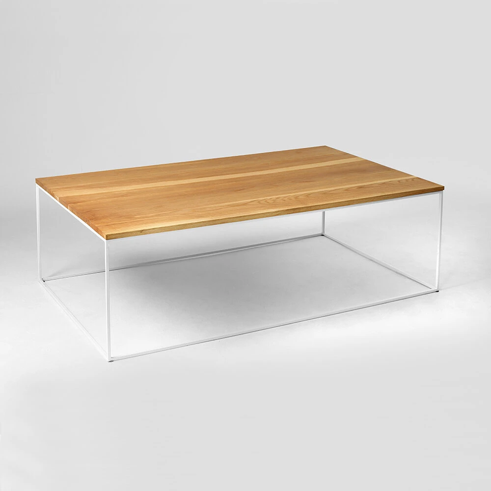Customform Kavos staliukas, TENSIO WOOD, 140x80 cm, Baltas