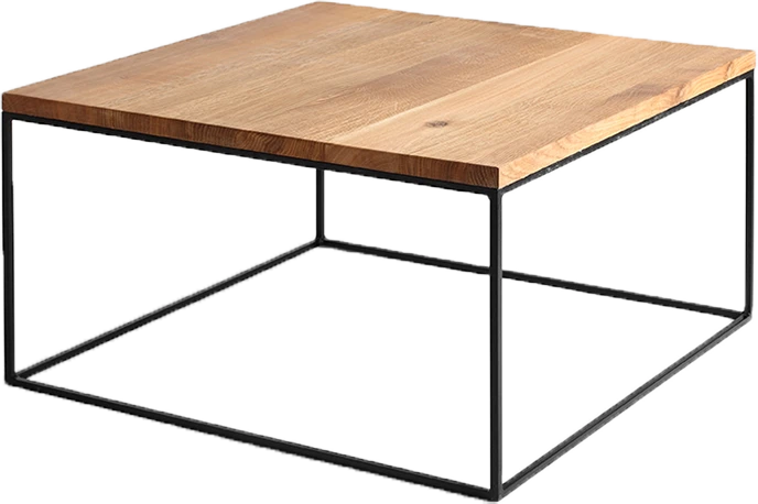 Customform Kavos staliukas, TENSIO WOOD 80, 80x80x45 cm, Juodas