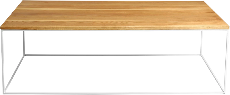 Customform Kavos staliukas, TENSIO WOOD, 140x80 cm, Baltas