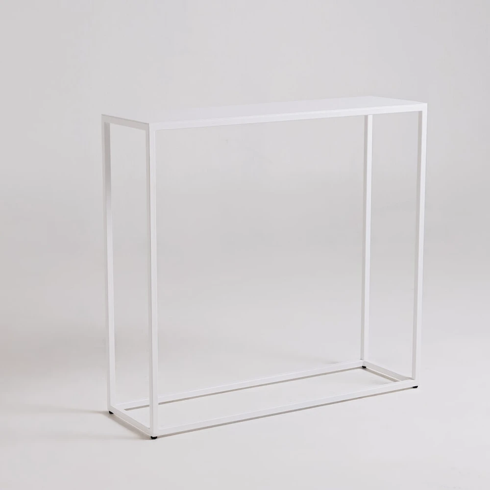 Customform Kavos staliukas, ZAK METAL 50, 0.5x0.5x0.45 m, Baltas