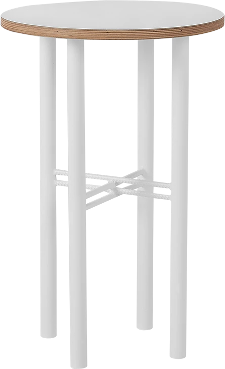 Customform Kavos staliukas, ZAK METAL 80, 0.8x0.8x0.5 m, Juodas