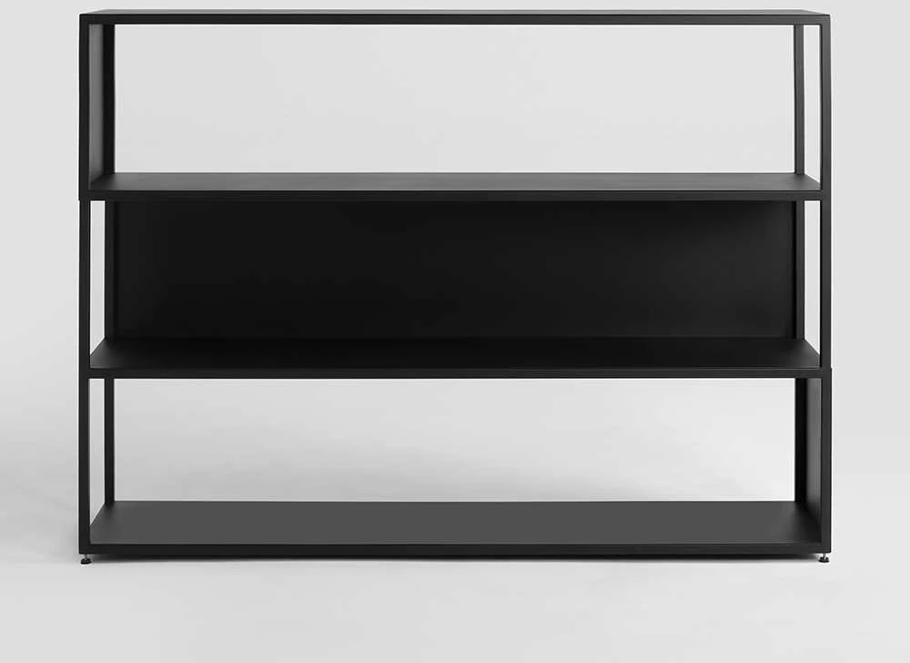 Customform Knygų lentyna, HYLLER, 150x75 cm, Juoda