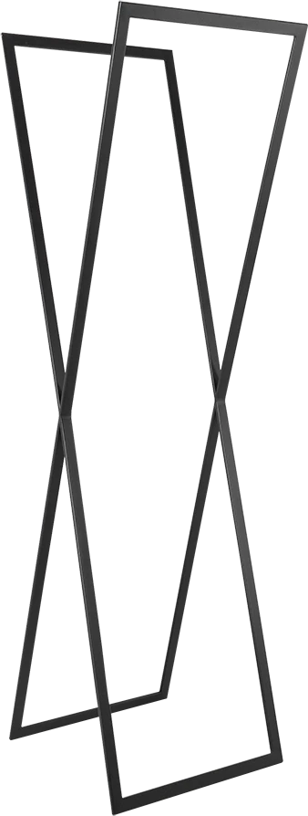 Customform Knygų stovas, HYLLER, 100x110 cm, Juodas