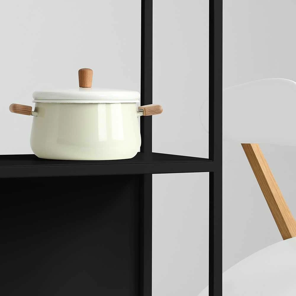 Customform Knygų stovas, HYLLER, 100x75 cm, Juodas
