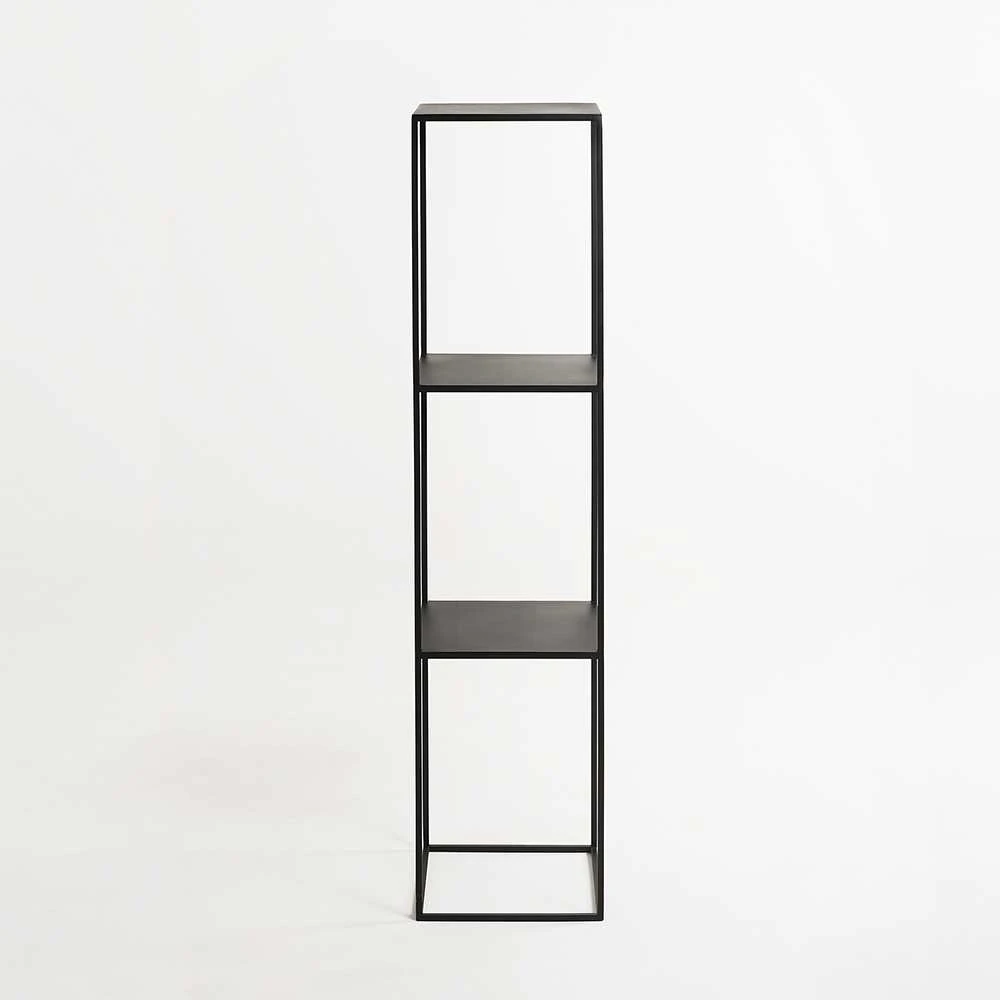 Customform Knygų stovas, TENSIO PILLAR 3F, 140x30 cm, Juoda