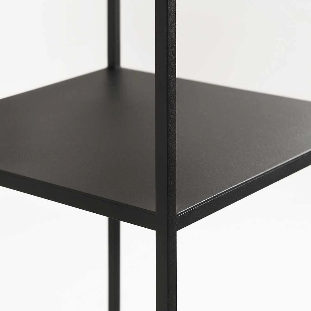 Customform Knygų stovas, TENSIO PILLAR 3F, 140x30 cm, Juoda