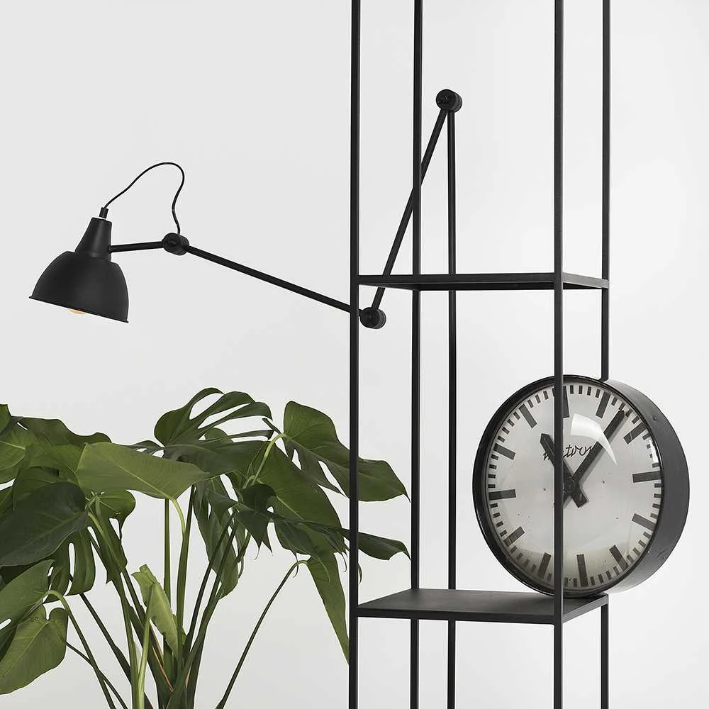 Customform Knygų stovas, TENSIO PILLAR 3F, 140x30 cm, Juoda