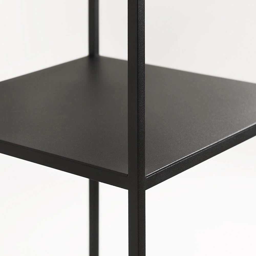 Customform Knygų stovas, TENSIO PILLAR 3F, 140x30 cm, Juoda