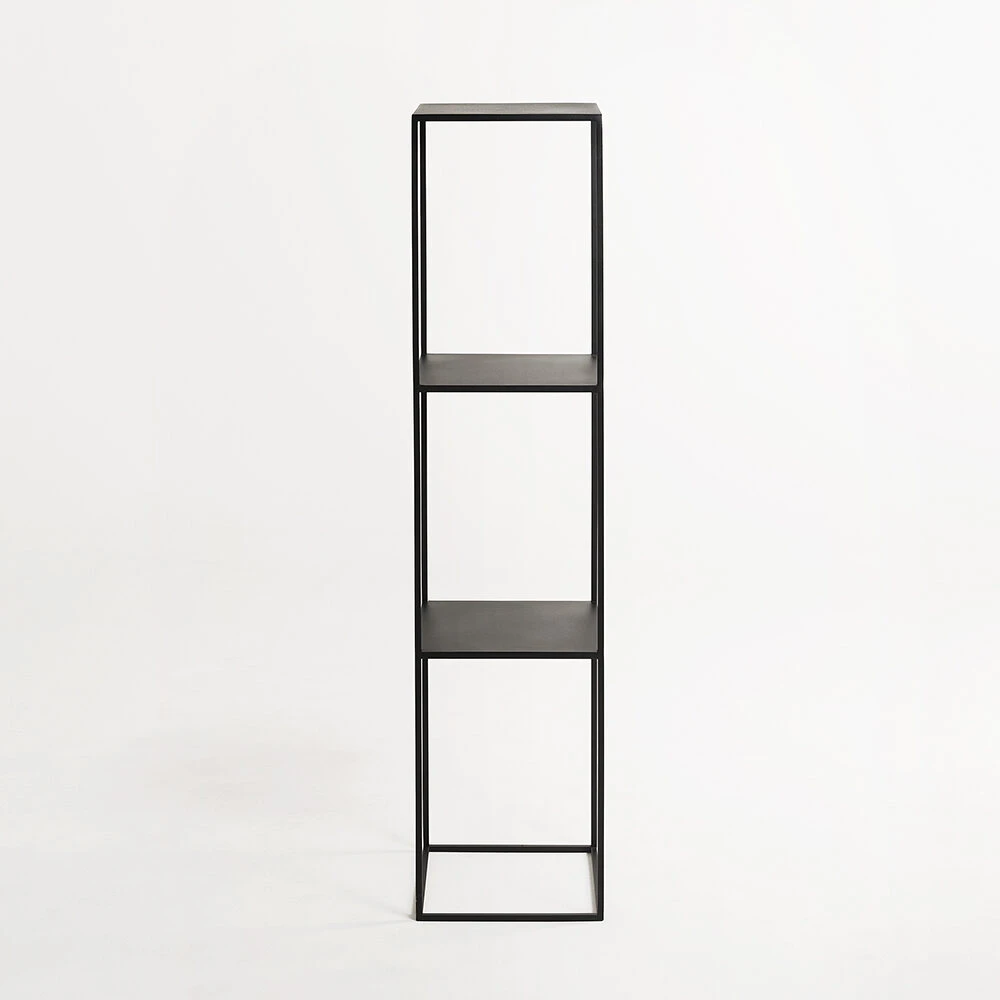 Customform Knygų stovas, TENSIO PILLAR 3F, 140x30 cm, Juoda