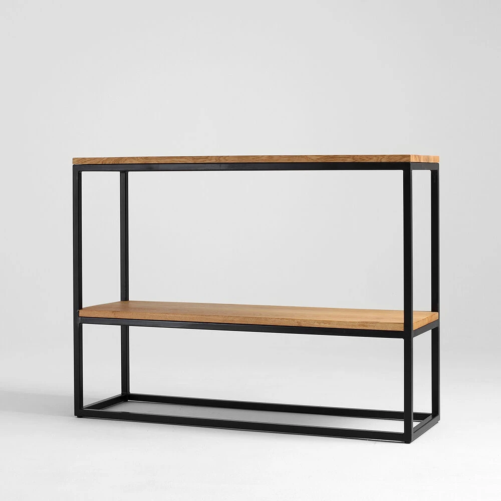 Customform Konsolė, JULITA METAL 92-1F, 0.3x1x0.92 m, Juoda