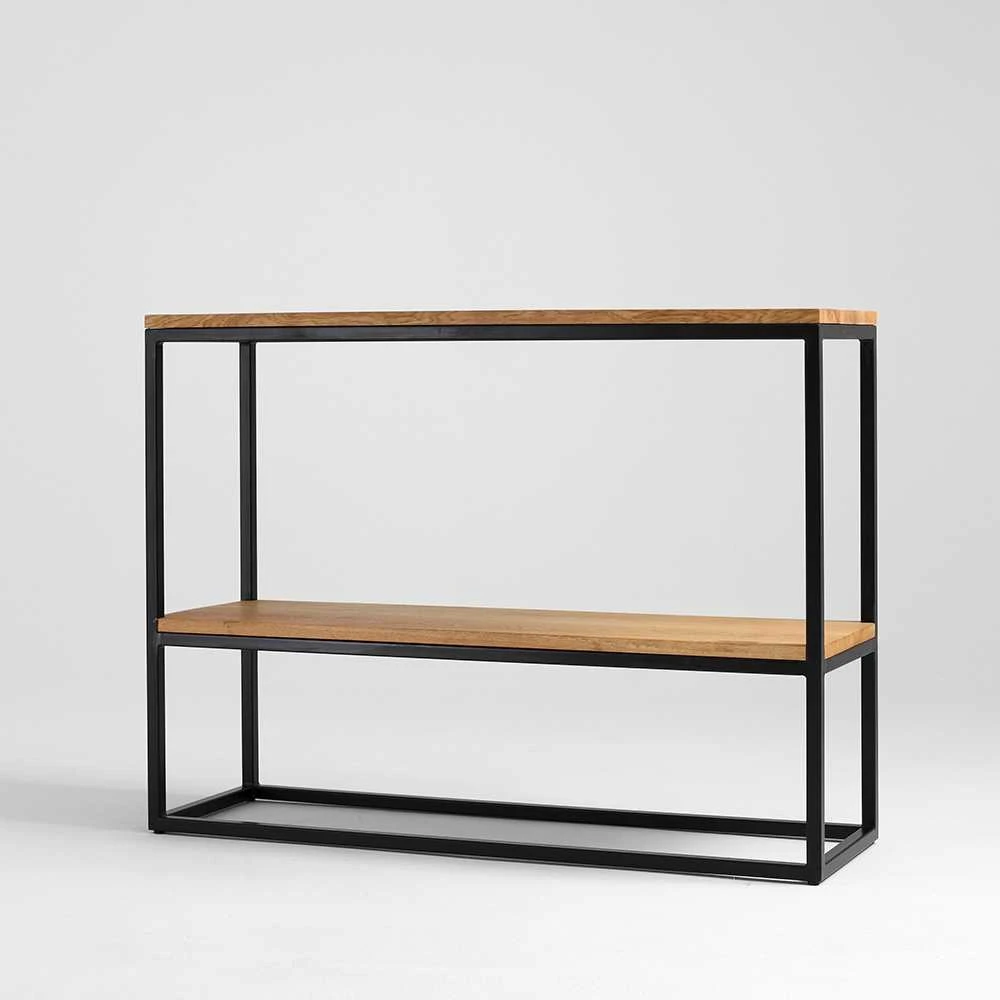 Customform Konsolė, JULITA METAL 92-1F, 0.3x1x0.92 m, Juoda