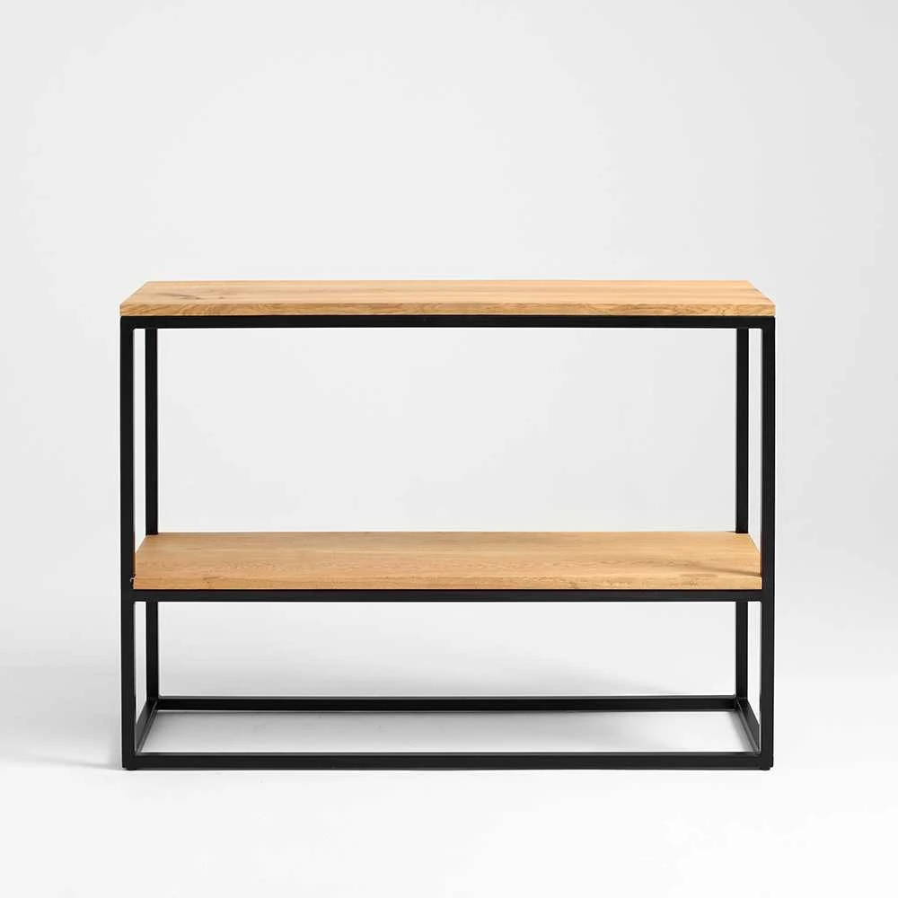 Customform Konsolė, JULITA METAL 92-1F, 0.3x1x0.92 m, Juoda