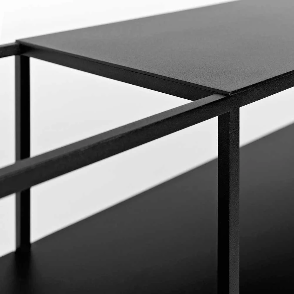 Customform Konsolė, OBROOS METAL 100, 0.3x1x0.75 m, Juoda