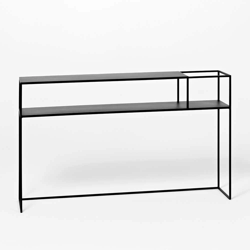 Customform Konsolė, OBROOS METAL 100, 0.3x1x0.75 m, Juoda