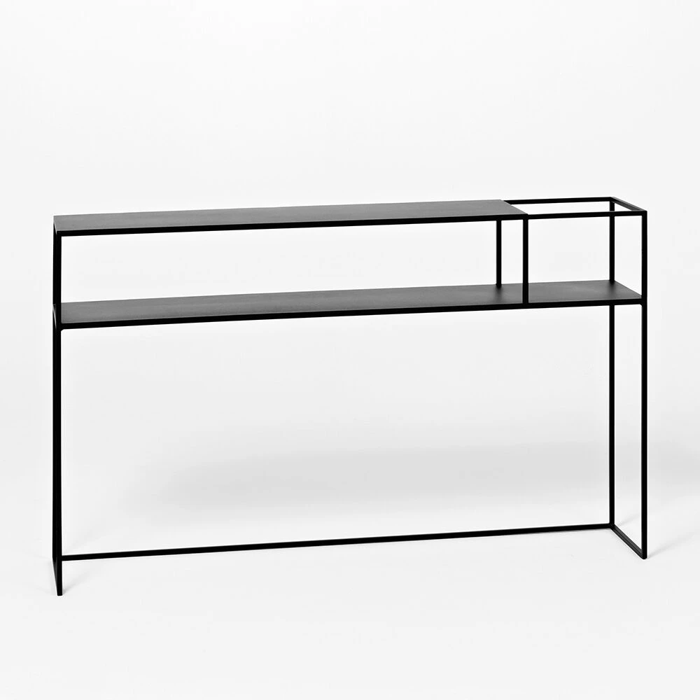 Customform Konsolė, OBROOS METAL 100, 0.3x1x0.75 m, Juoda