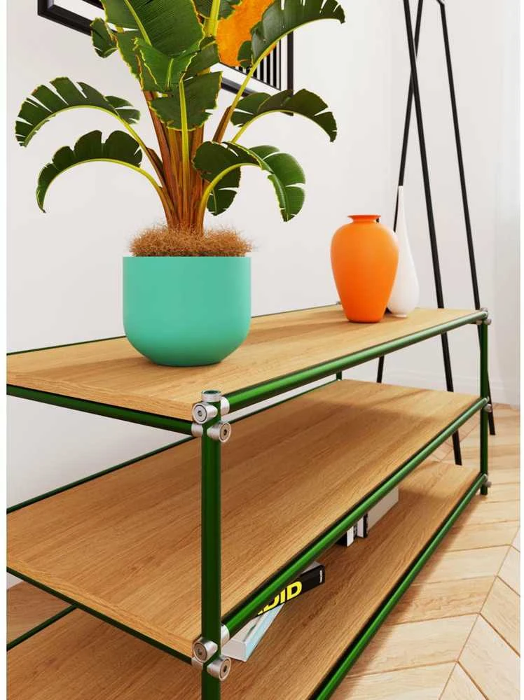 Customform Konsolė, SKARDU H3 FLEX, 130x53 cm, Žalia