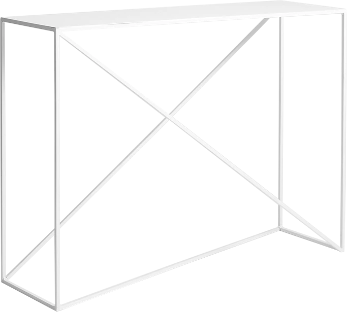 Customform Konsolinis stalas, "Senso Flower" metalas, 120x25 cm, juoda spalva