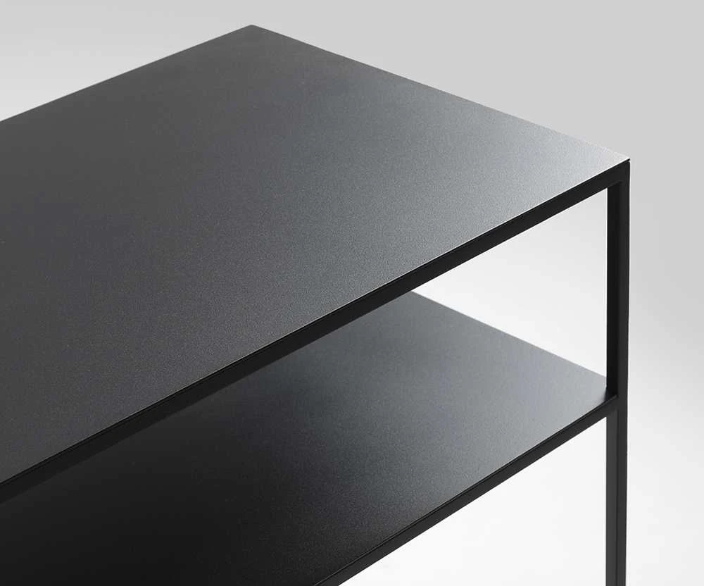 Customform Konsolinis stalas, TENSIO 2 FLOOR METAL, 100x35 cm, Juoda
