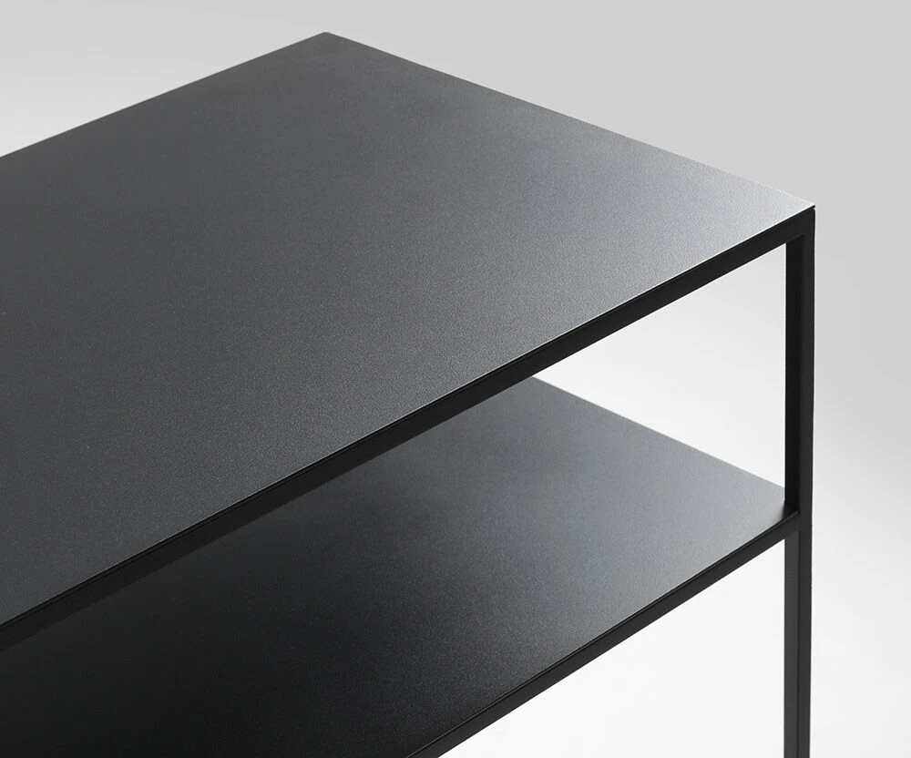 Customform Konsolinis stalas, TENSIO 2 FLOOR METAL, 100x35 cm, Juoda