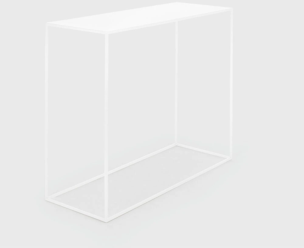 Customform Konsolinis stalas, TENSIO METAL, 100x35 cm, Baltas