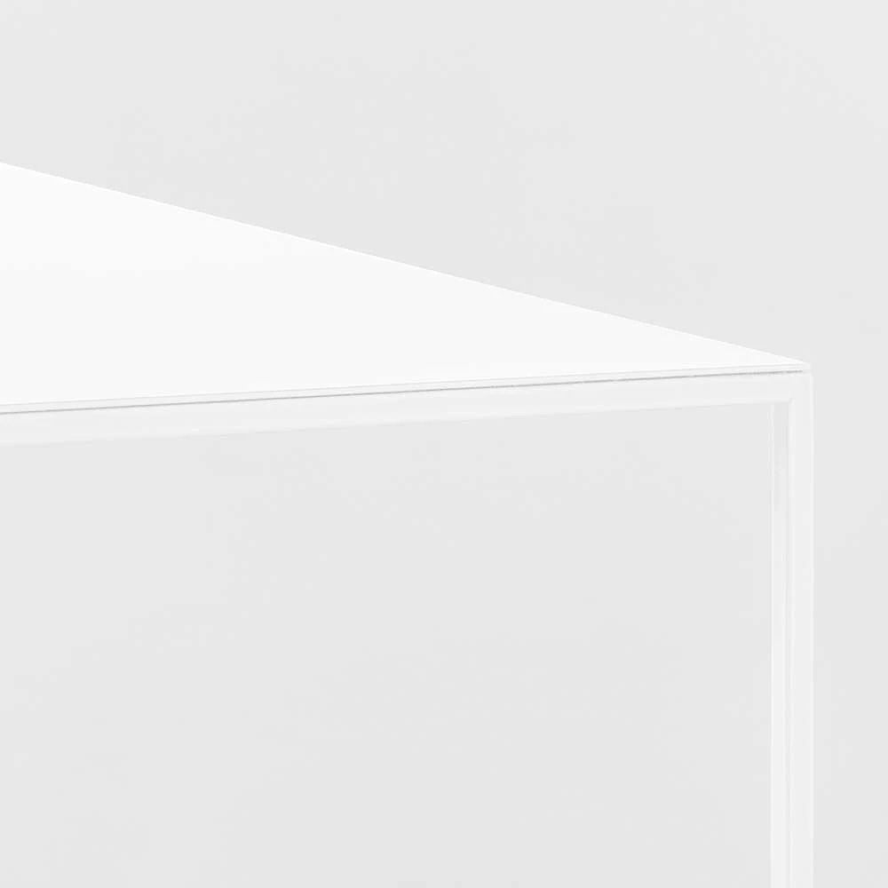 Customform Konsolinis stalas, TENSIO METAL, 100x35 cm, Baltas