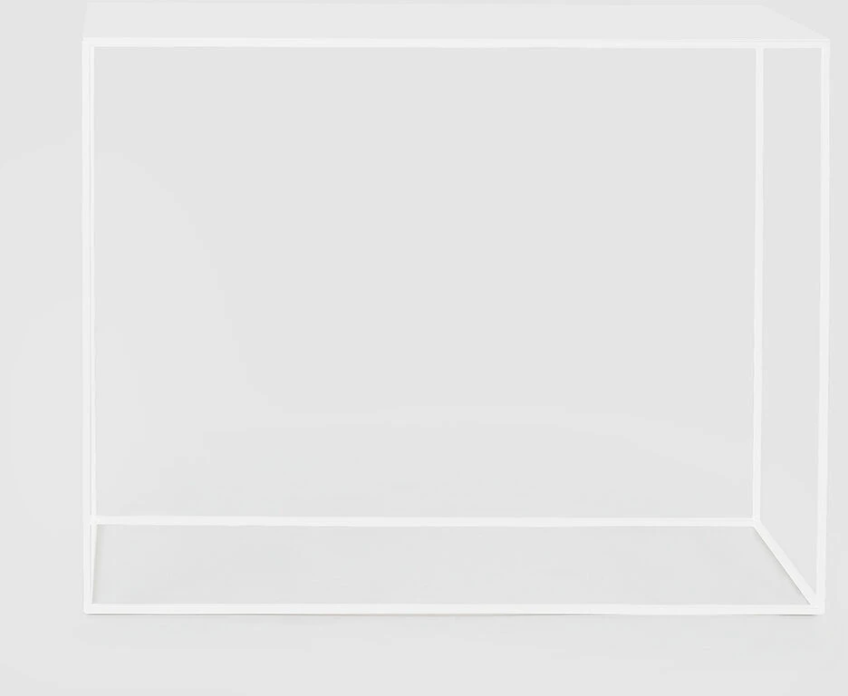 Customform Konsolinis stalas, TENSIO METAL, 100x35 cm, Baltas