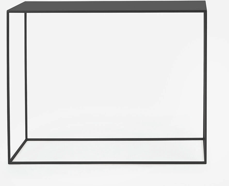 Customform Konsolinis stalas, TENSIO METAL, 100x35 cm, Juoda