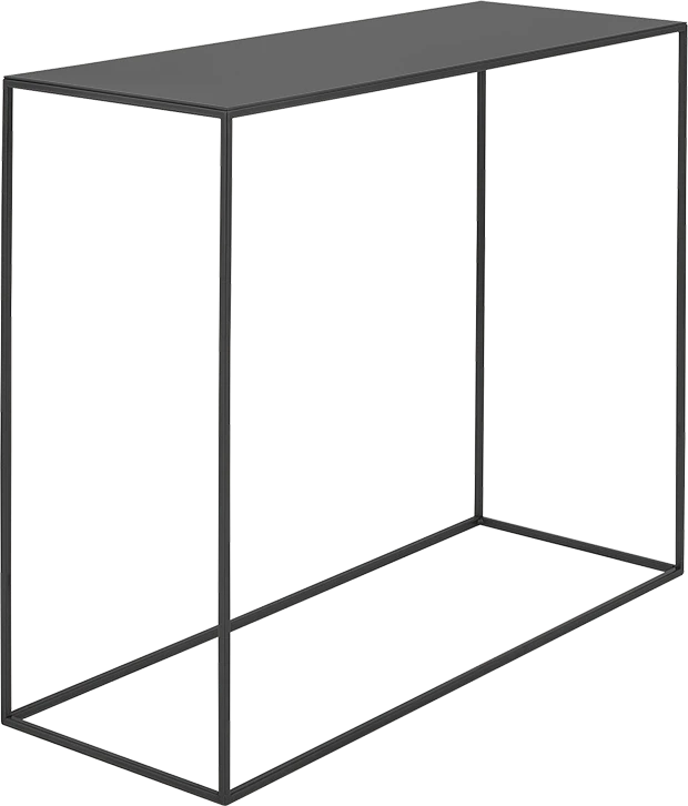 Customform Konsolinis stalas, TENSIO METAL, 100x35 cm, Juoda