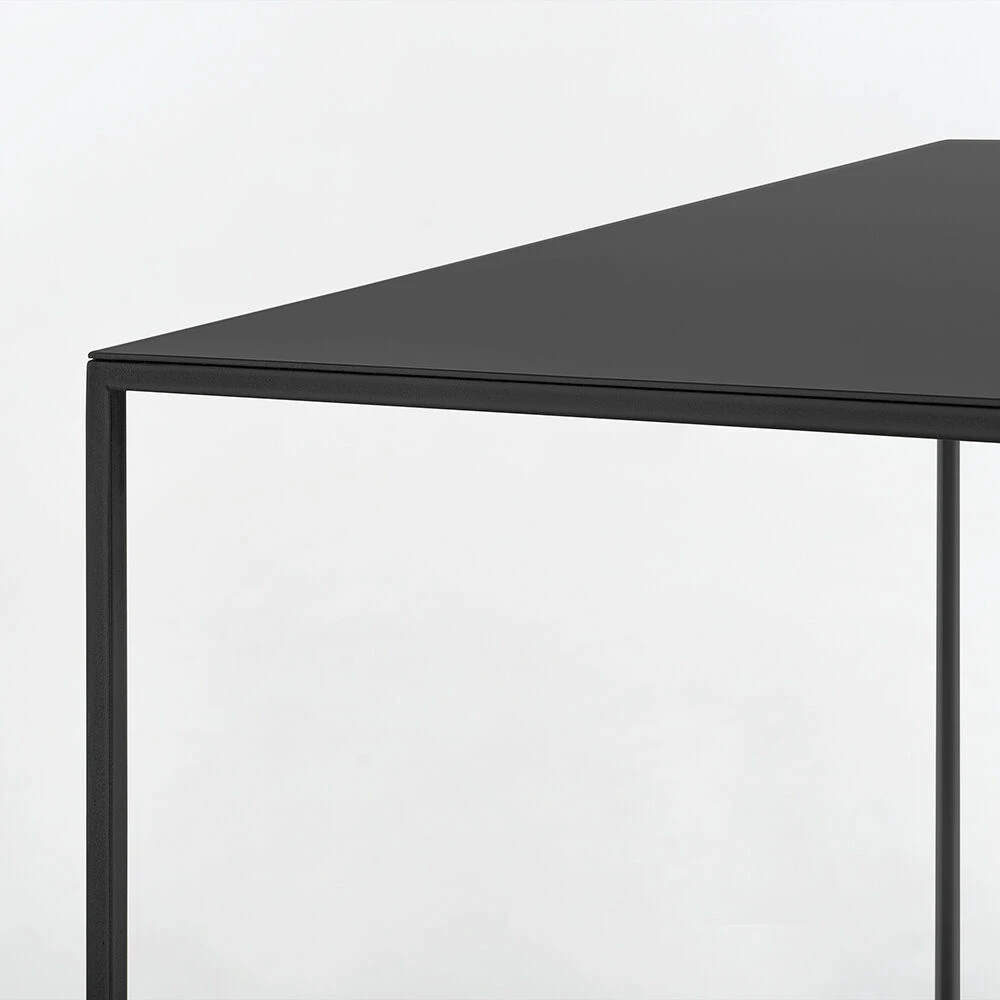 Customform Konsolinis stalas, TENSIO METAL, 100x35 cm, Juoda