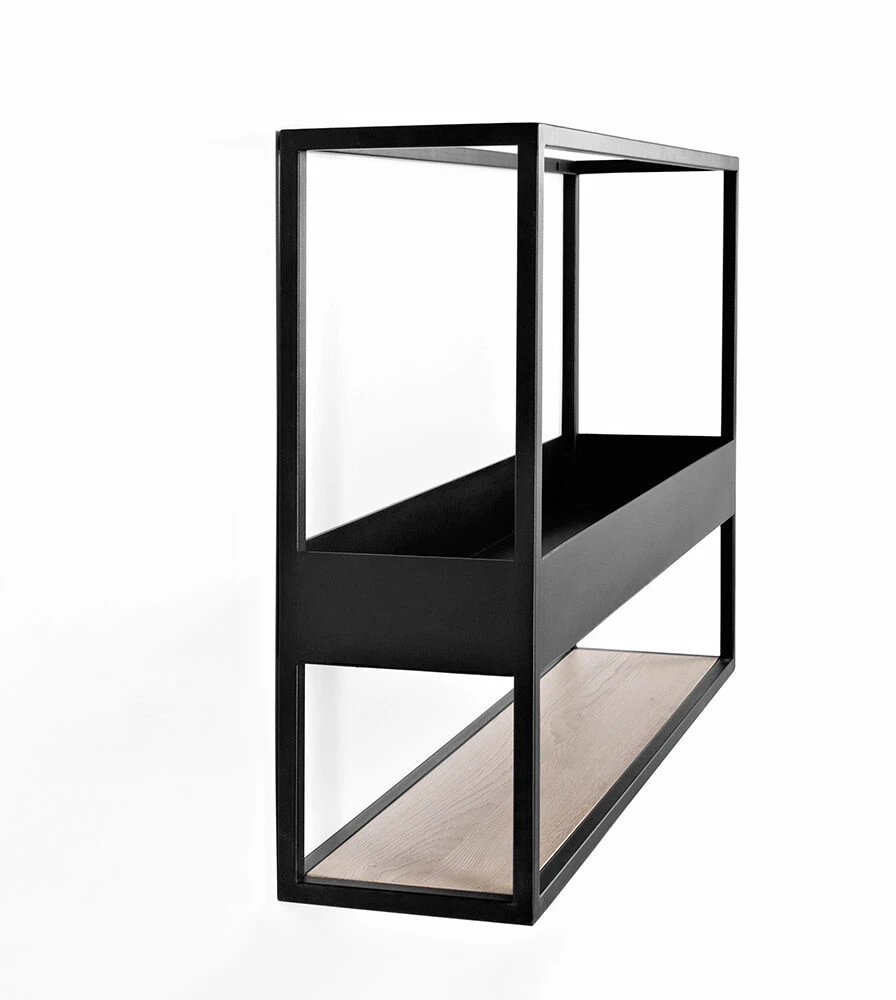 Customform Kredenza, JULITA 92-1F MASIVINĖ MEDIENA, 0.3x1x0.92 m, Balta