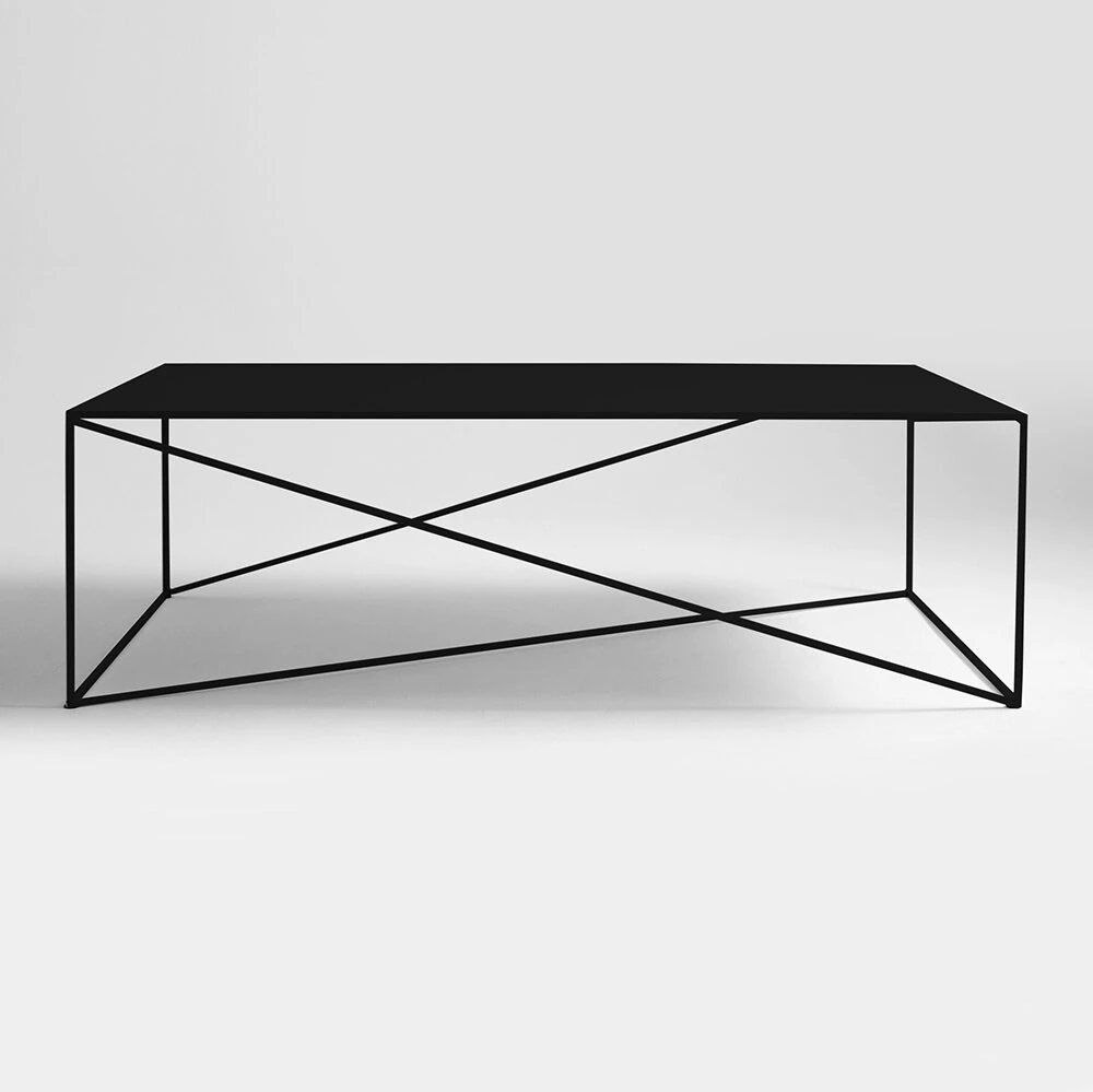 Customform Kredenza, MEMO METAL, 300x100x75 cm, Raudona