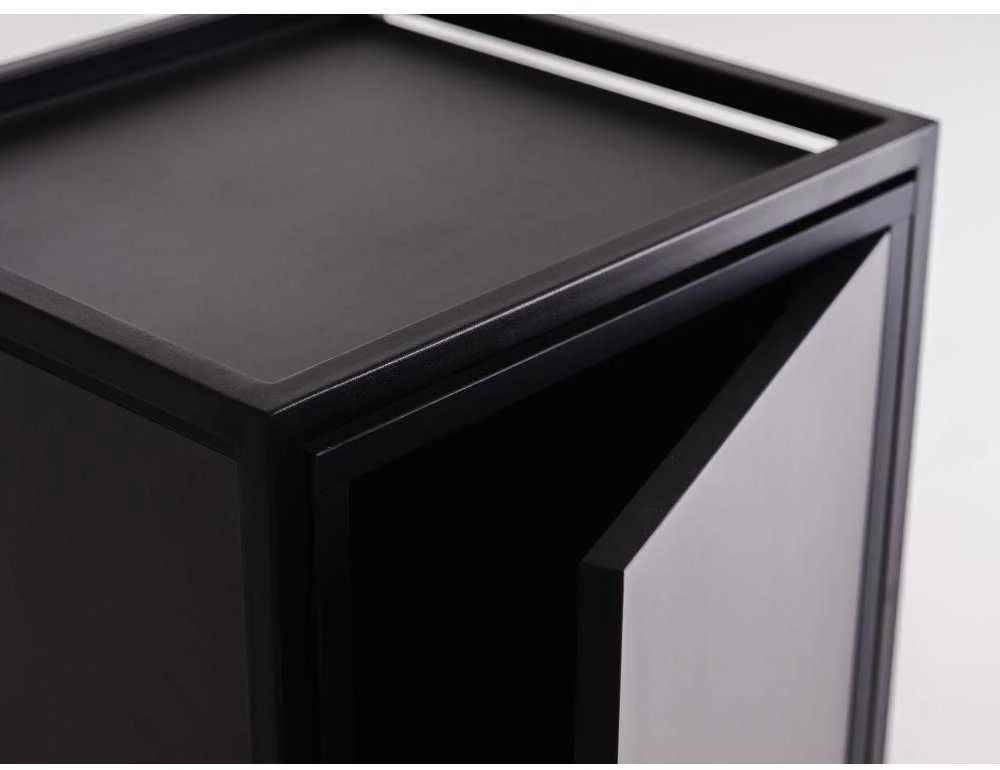 Customform Lentyna, SKAP 2R1 MIX, 40x40x40 cm, Juoda