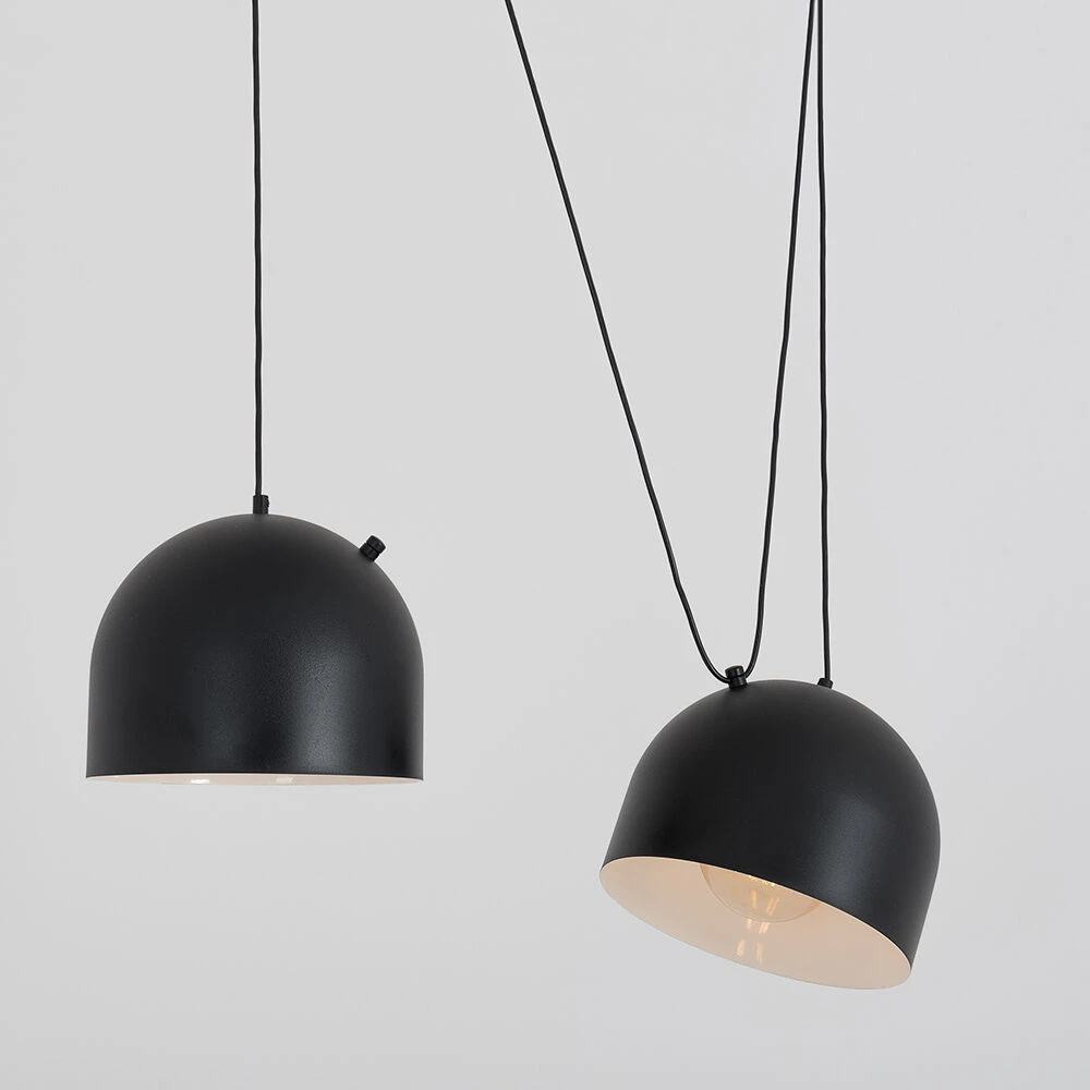 Customform Pakabinamas šviestuvas POPO L 2, juodas, Ø 23 cm