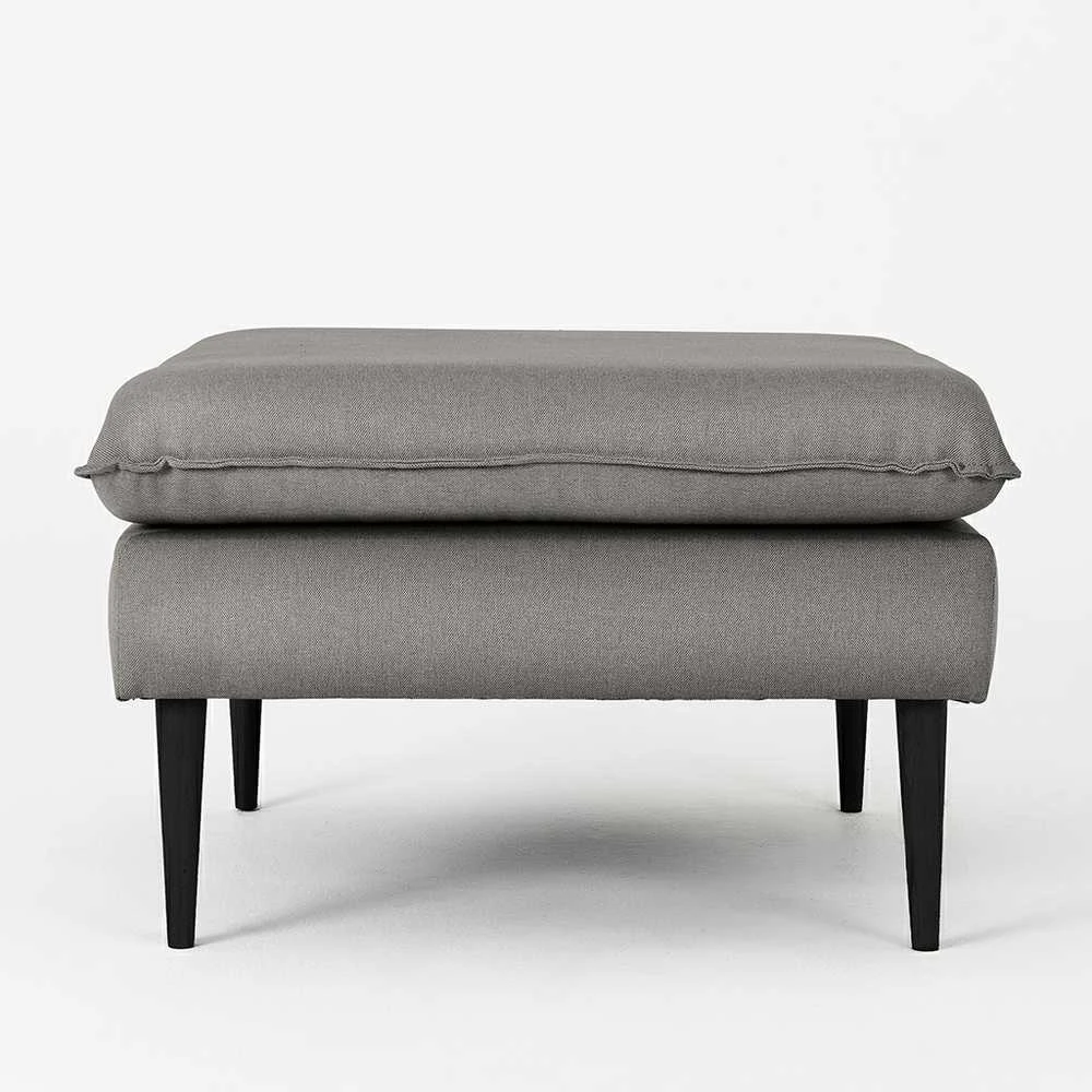 Customform Pufas, POSH Juodas, 70x70x45 cm, Pilka
