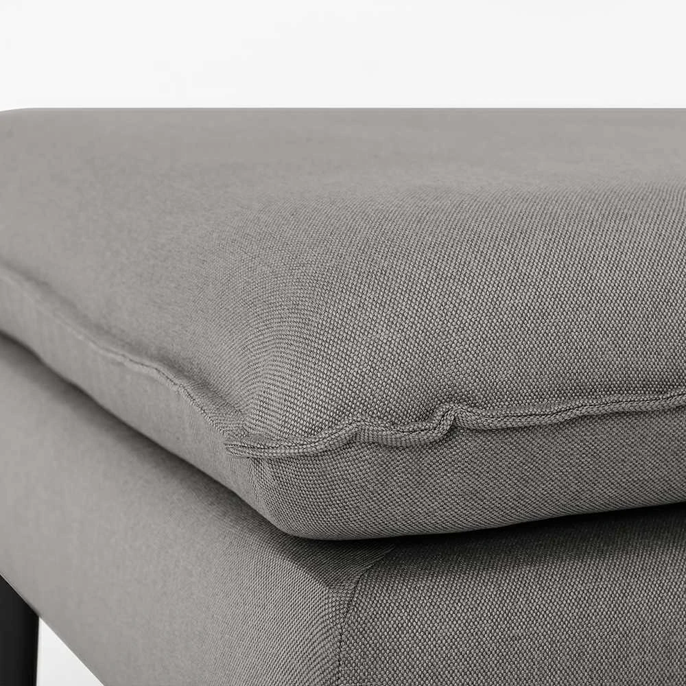 Customform Pufas, POSH Juodas, 70x70x45 cm, Pilka