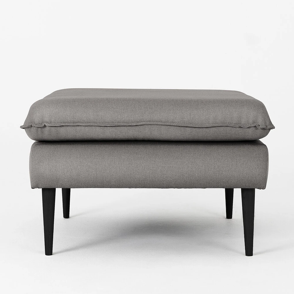 Customform Pufas, POSH Juodas, 70x70x45 cm, Pilka