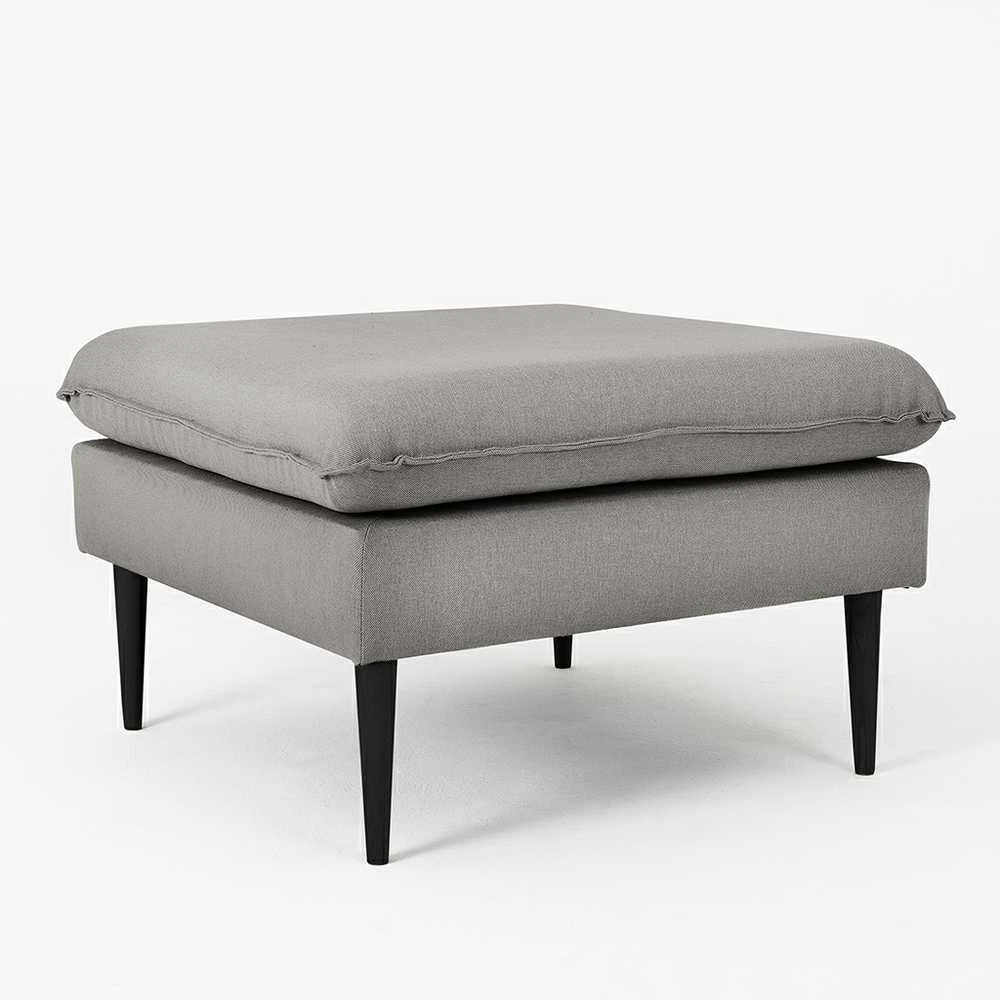 Customform Pufas, POSH Juodas, 70x70x45 cm, Pilka