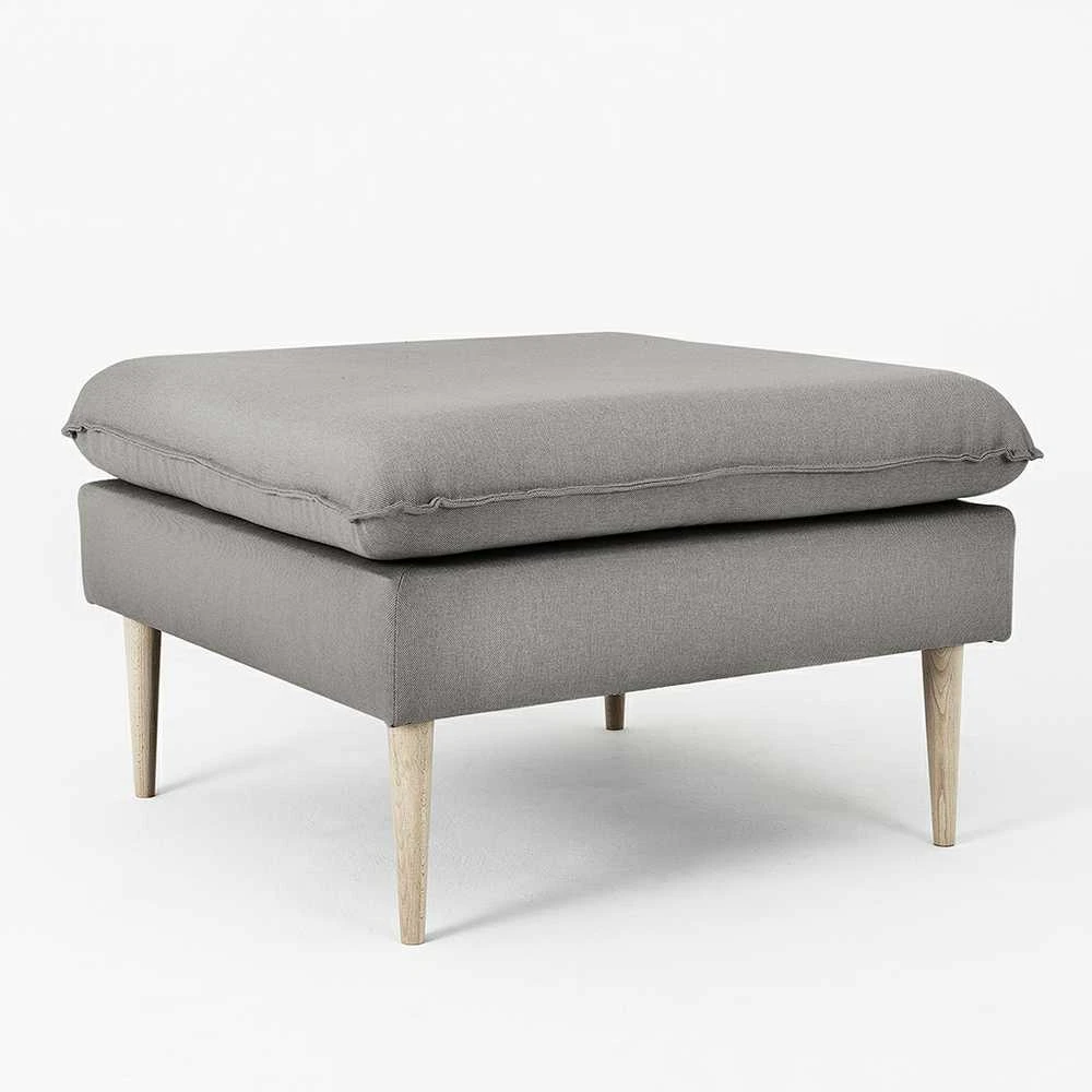 Customform Pufas, POSH WOOD, 0.7x0.7x0.45 m, Pilka spalva