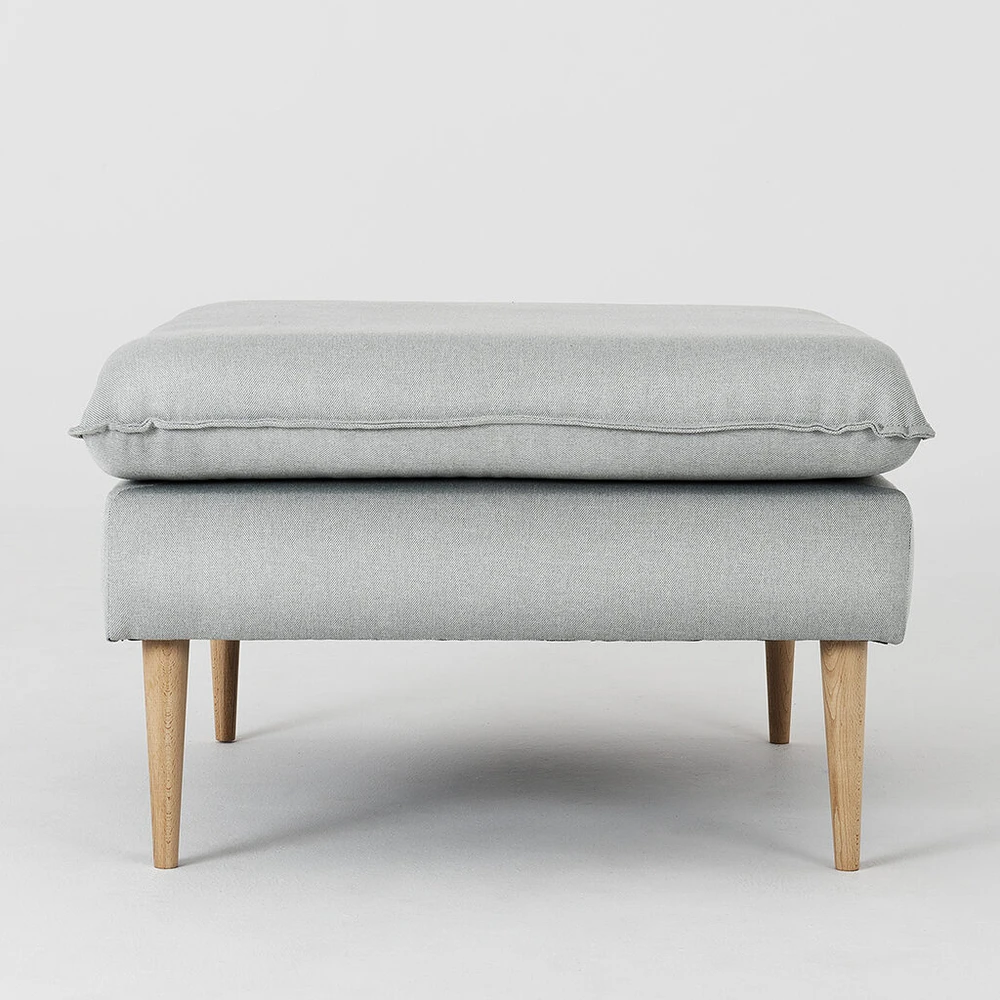 Customform Pufas, POSH WOOD, 70x70x45 cm, Pilka