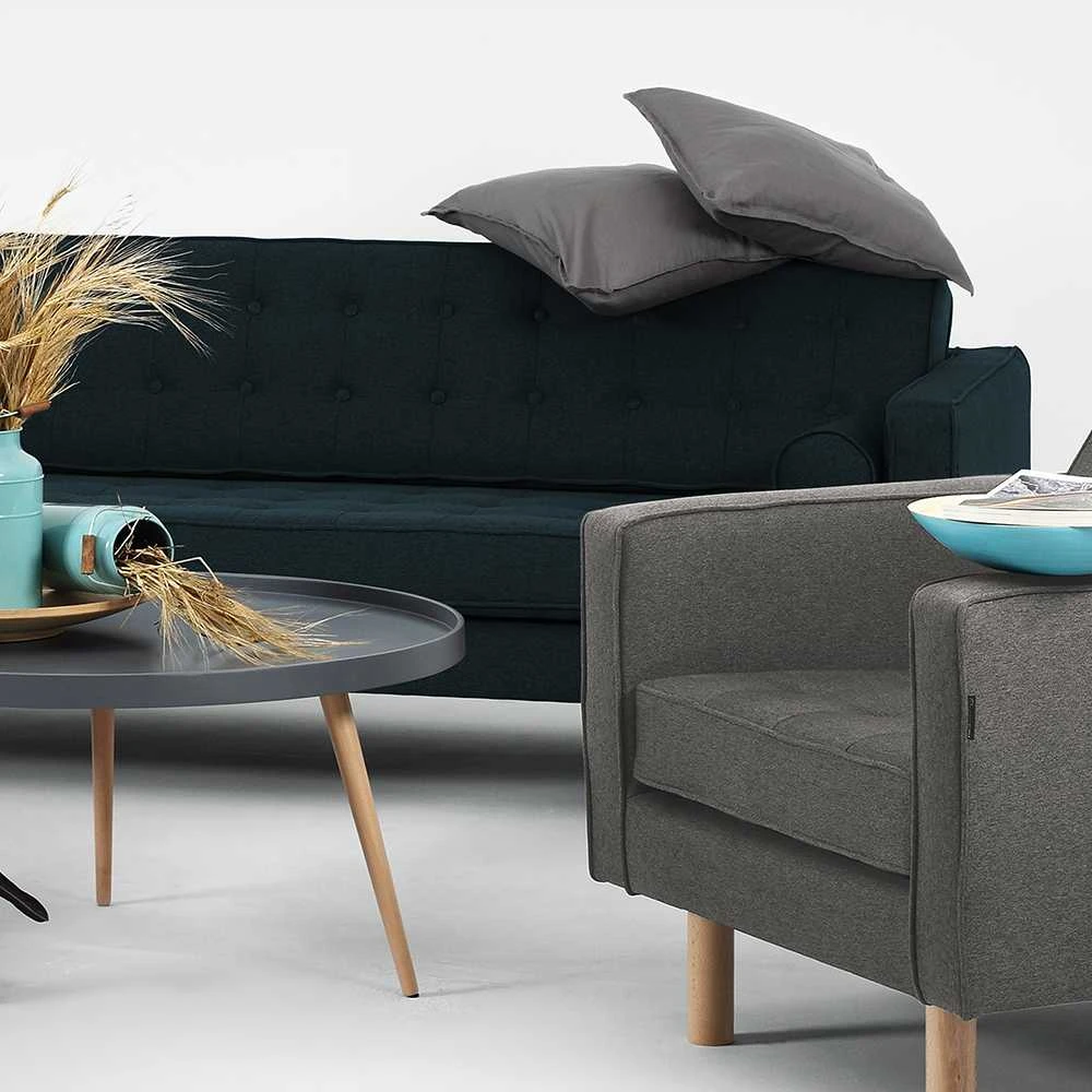 Customform Pufas, Sari, 100x45 cm, Pilkas