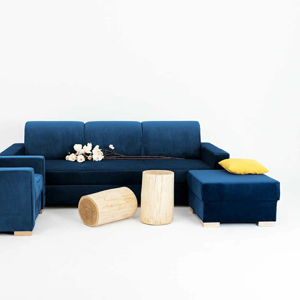 Customform Pufas, STABLE, 68x68x40 cm, Mėlynas