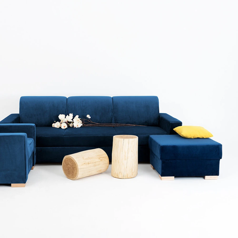 Customform Pufas, STABLE, 68x68x40 cm, Mėlynas