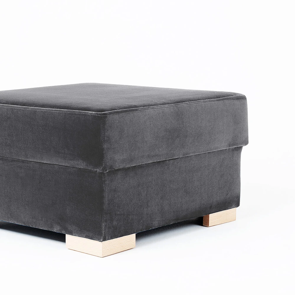 Customform Pufas, STABLE, 68x68x40 cm, Pilka Levanda