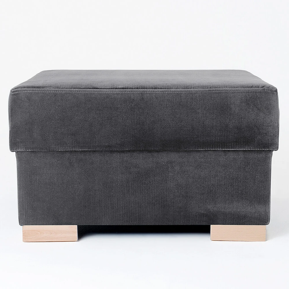 Customform Pufas, STABLE, 68x68x40 cm, Pilka Levanda