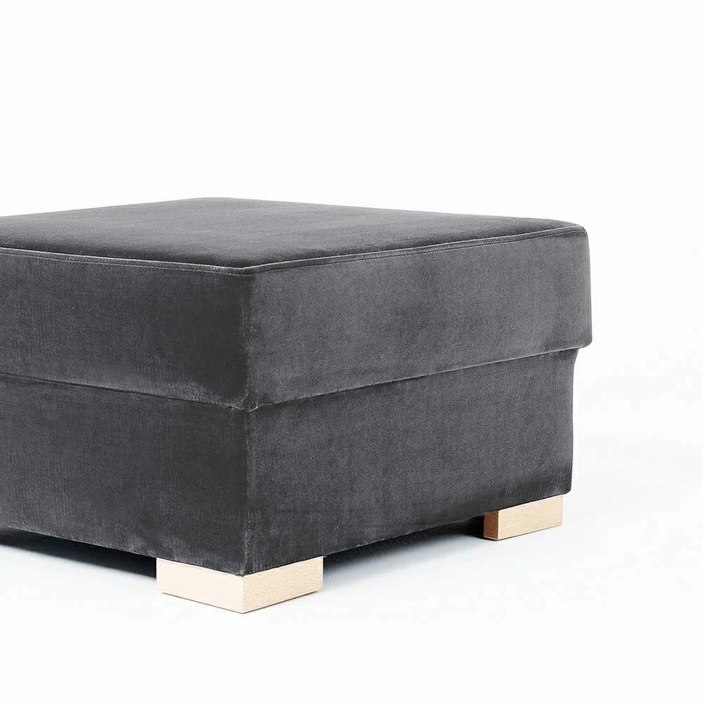 Customform Pufas, STABLE, 68x68x40 cm, Pilka Levanda
